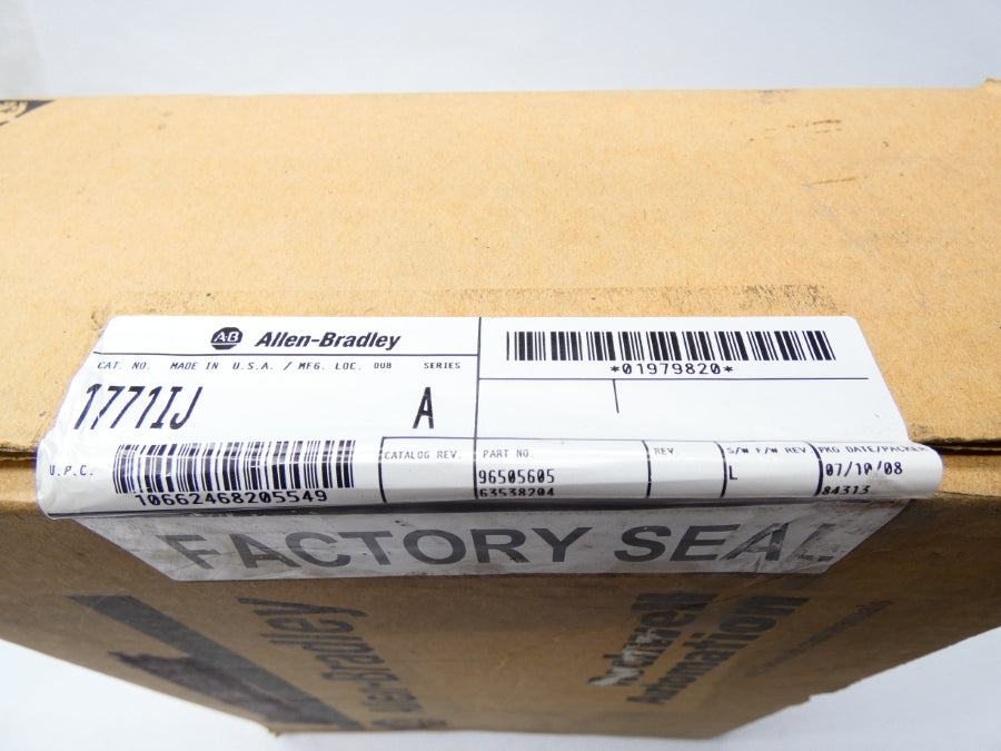 ALLEN BRADLEY 1771-IJ SER. A F/W L DATE: 2008 NSFS