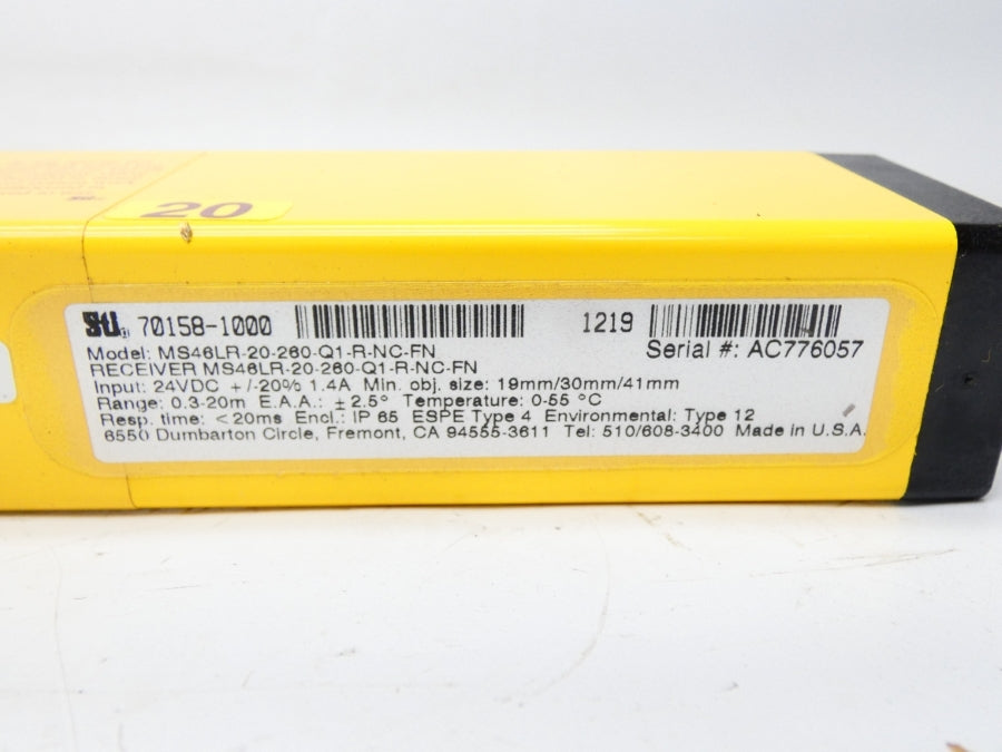 STI MS46LR-20-260-Q1-R-NC-FN 70166-1028 24VDC 1.4A NSMP