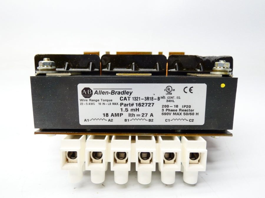 ALLEN BRADLEY 1321-3R18-B 162727 690V 18A (BR/WH) NSMP