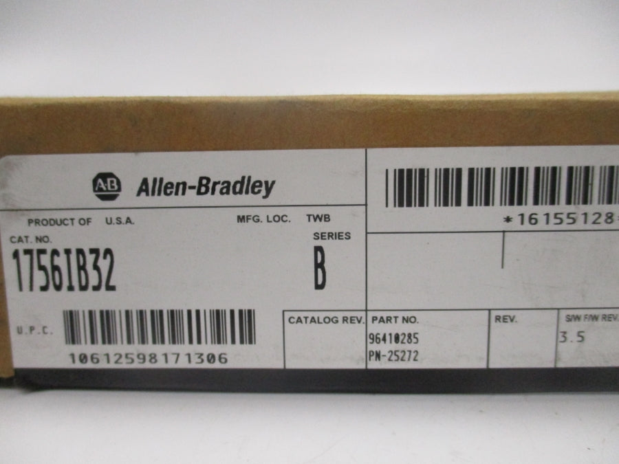 ALLEN BRADLEY 1756-IB32 SER. B 10-31.2VDC F/W 3.5 NSMP