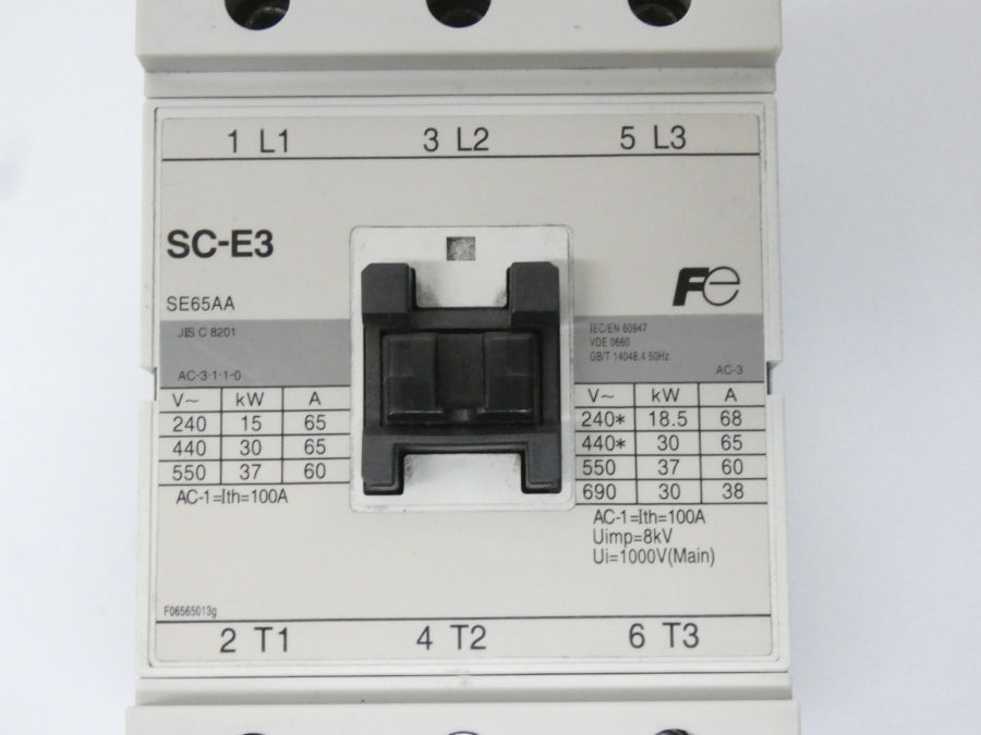 FUJI ELECTRIC SC-E3 SE65AA 415-440/440-480V 100A NSNP