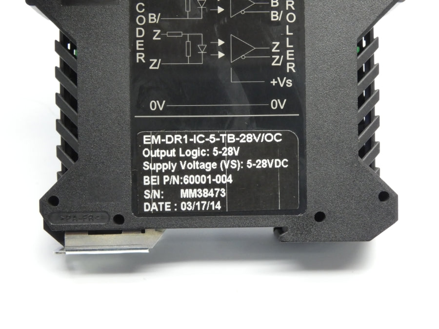 BEI SENSORS EM-DR1-IC-5-TB-28V/OC 60001-004 5-28VDC NSNP