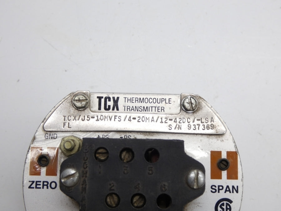 MOORE INDUSTRIES TCX/J5-10MVFS/4-20MA/12-42DC/-LSAFL UNMP