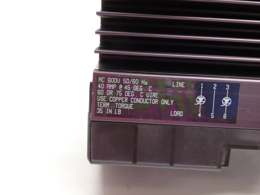 WATLOW DC2V-4060-F000 600VAC 40A (NO COVER) UNMP