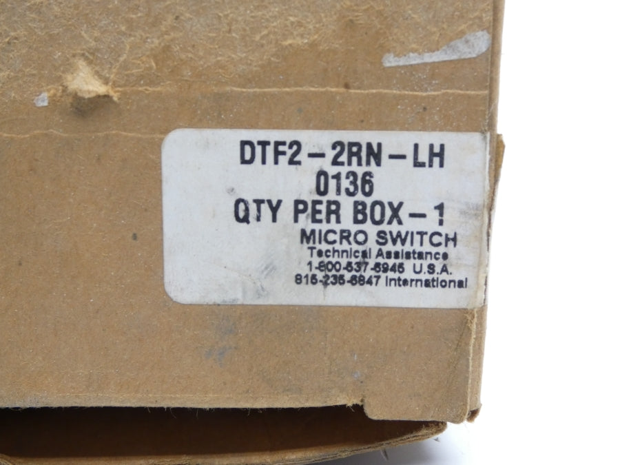 MICRO SWITCH DTF2-2RN-LH 250V 10A NSMP