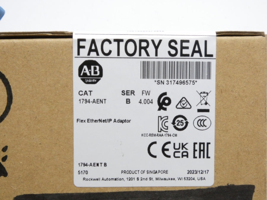 ALLEN BRADLEY 1794-AENT SER. B F/W 4.004 DATE: 2023 NSFS