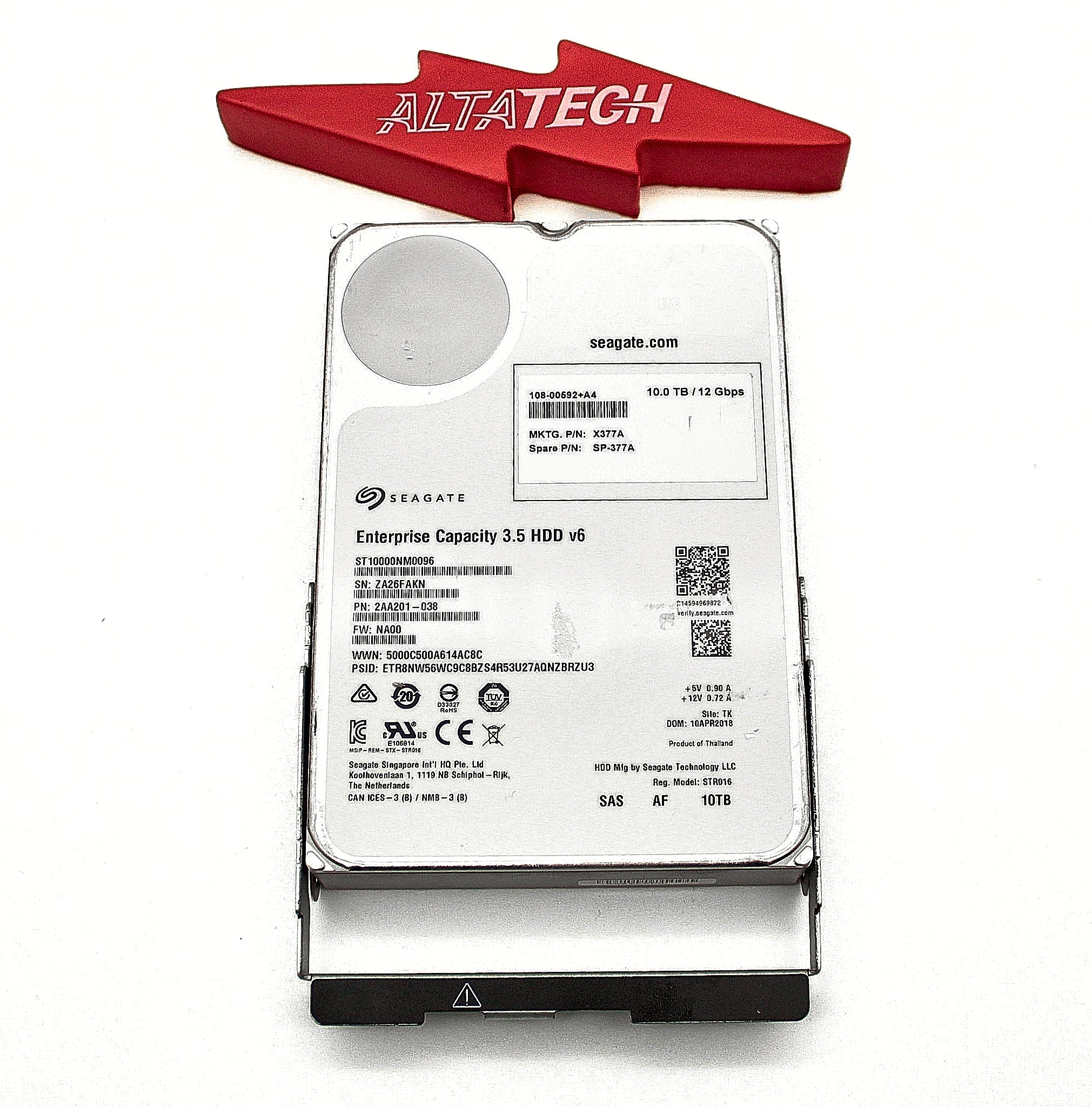 NetApp 108-00592 10TB 7.2K 12G 3.5" HDD