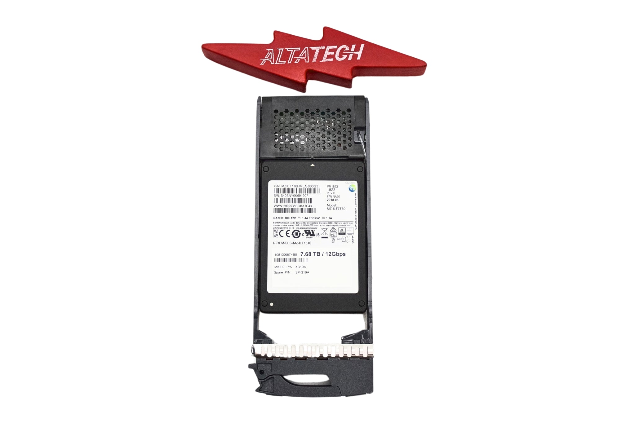 NetApp X319A 7.6TB 12G 2.5" SSD FOR DS224C