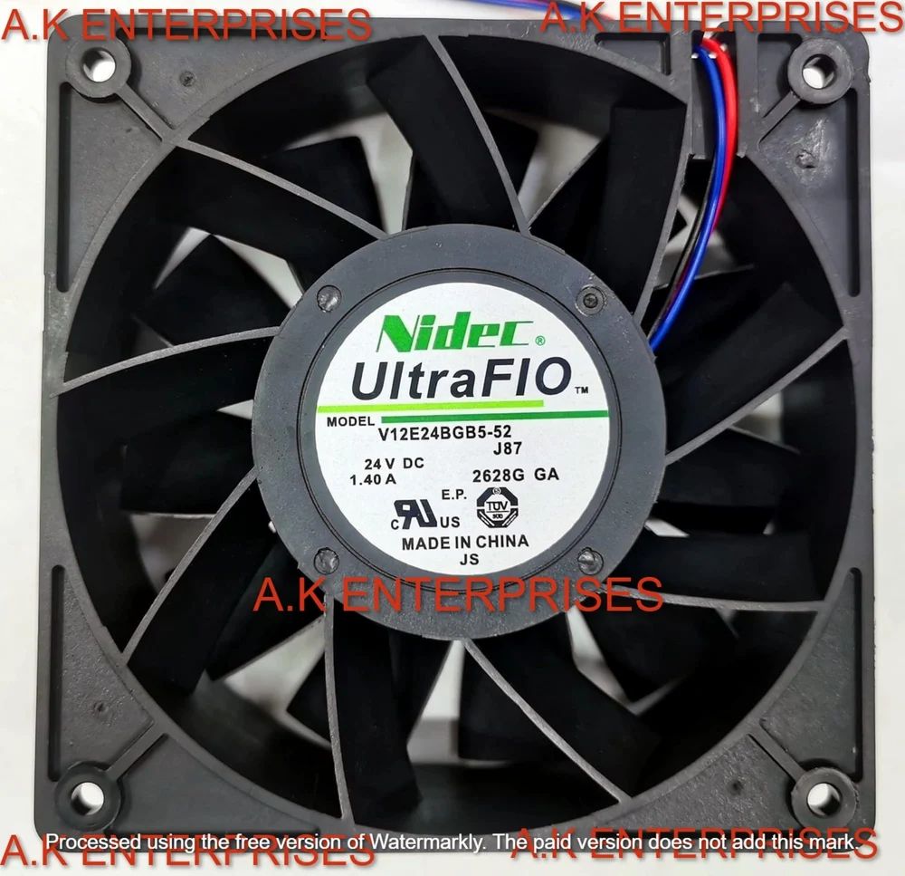 NIDEC Cooling Fan 24V 120mm 12038 for V12E24BGB5-52 1.40A 120x120x38mm Fan