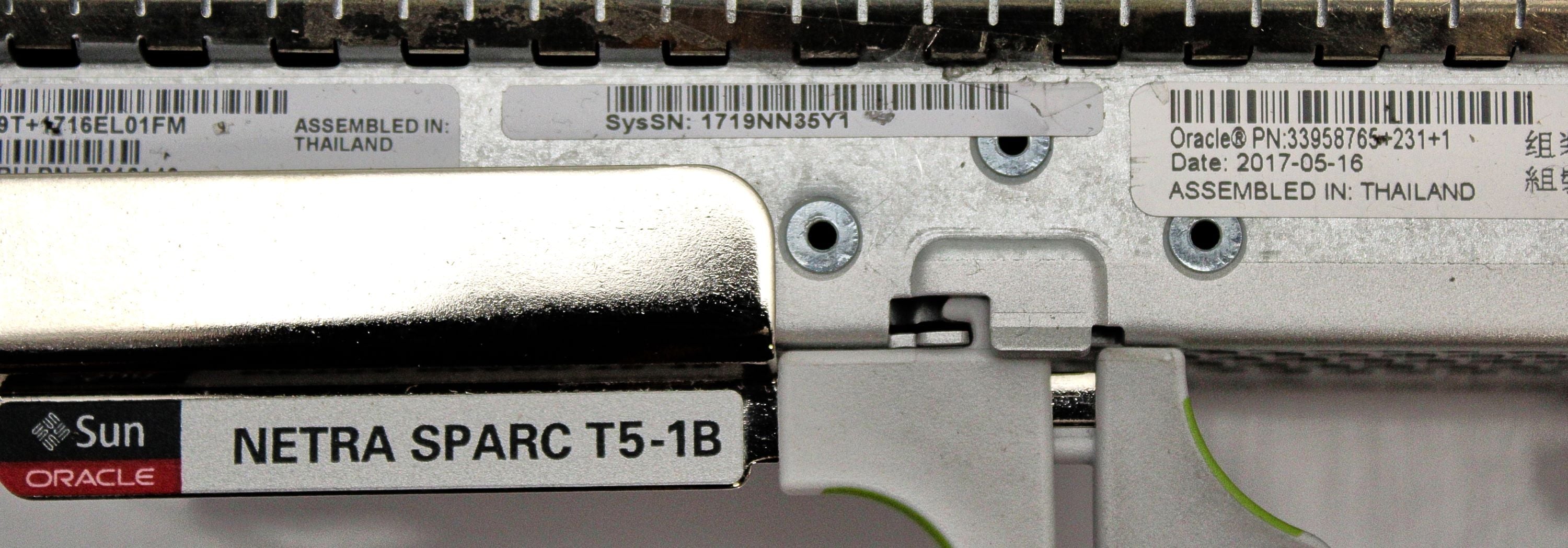Oracle T5-1B T5-1B 1X3.6GHZ 128GB