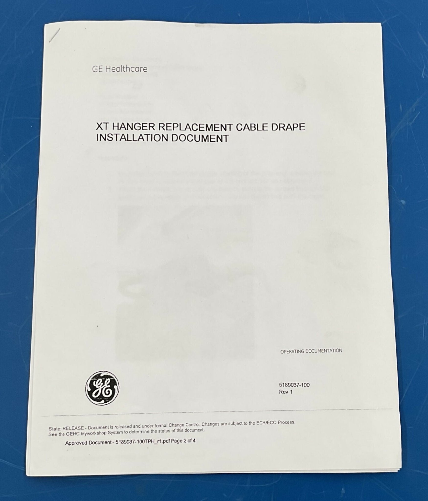 OTS HANGER HOSE COVER (5184311 REV 1) GE