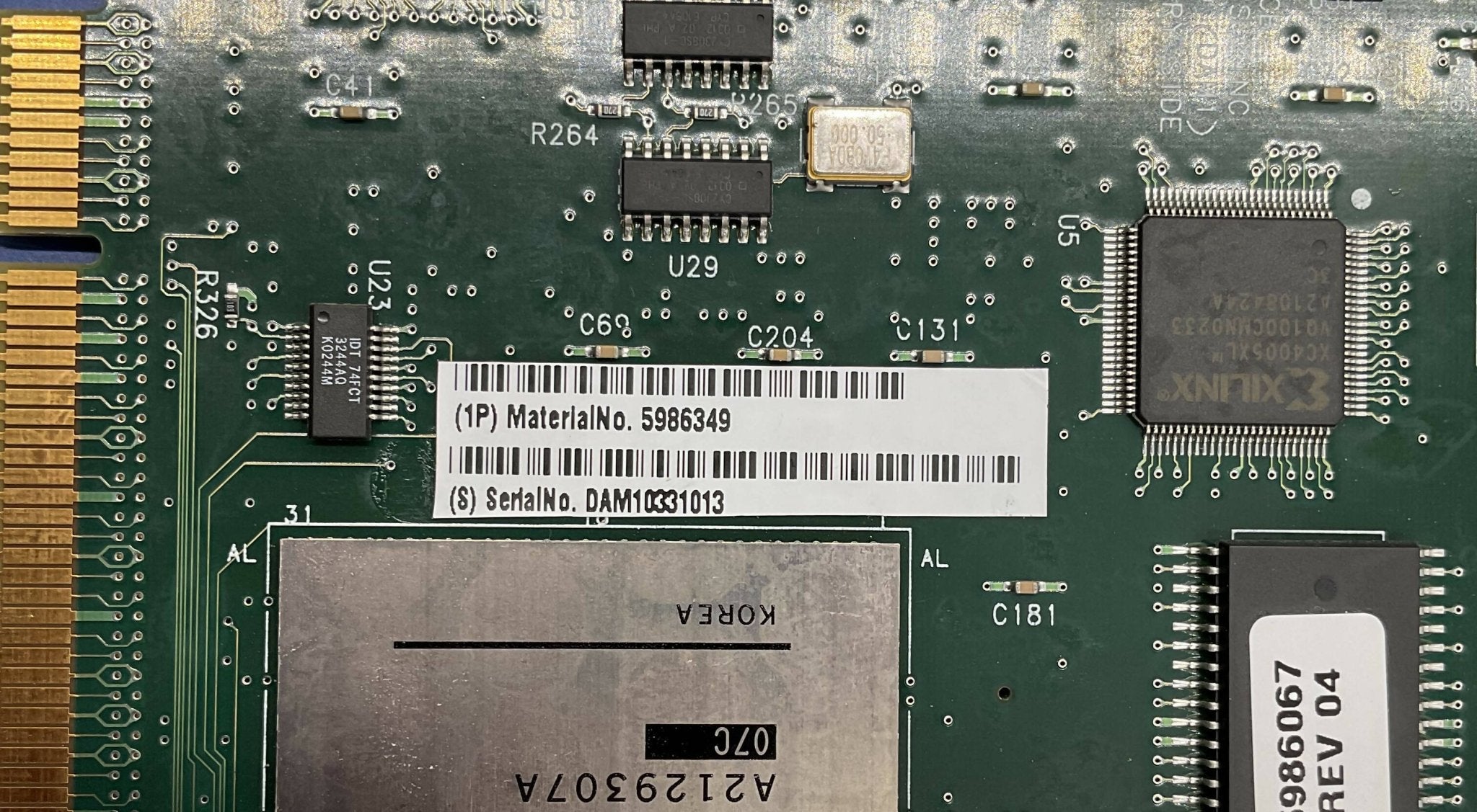 Siemens 5986349 - PCA DAM1 Data Acquisition Board Label | Alo Tech Solutions
