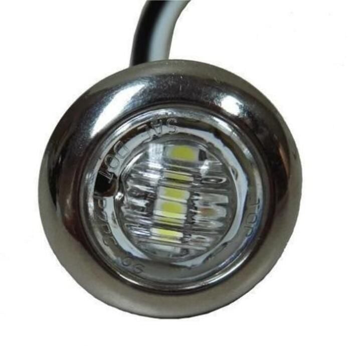 TH Marine LED-51978-DP T-H LED Push-In Utility Light With Stainless Steel Bezel