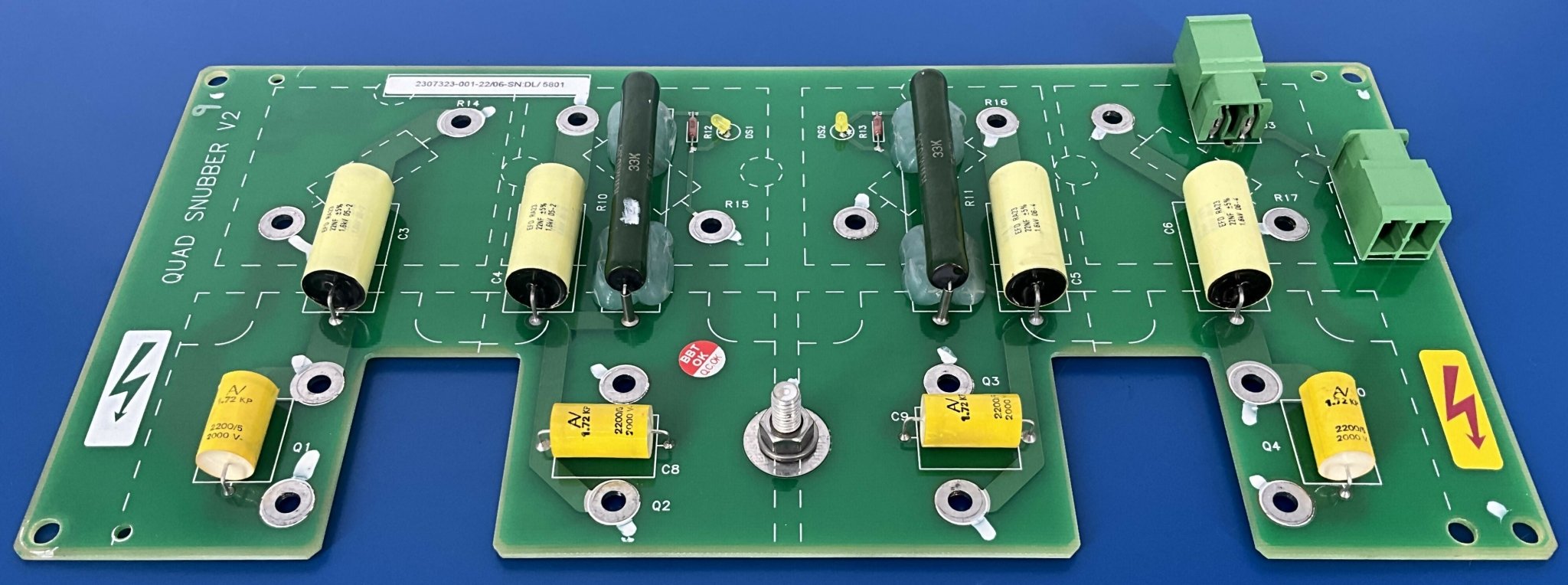 QUAD SNUBBER V2 BOARD (2307323-001-22/06 GE