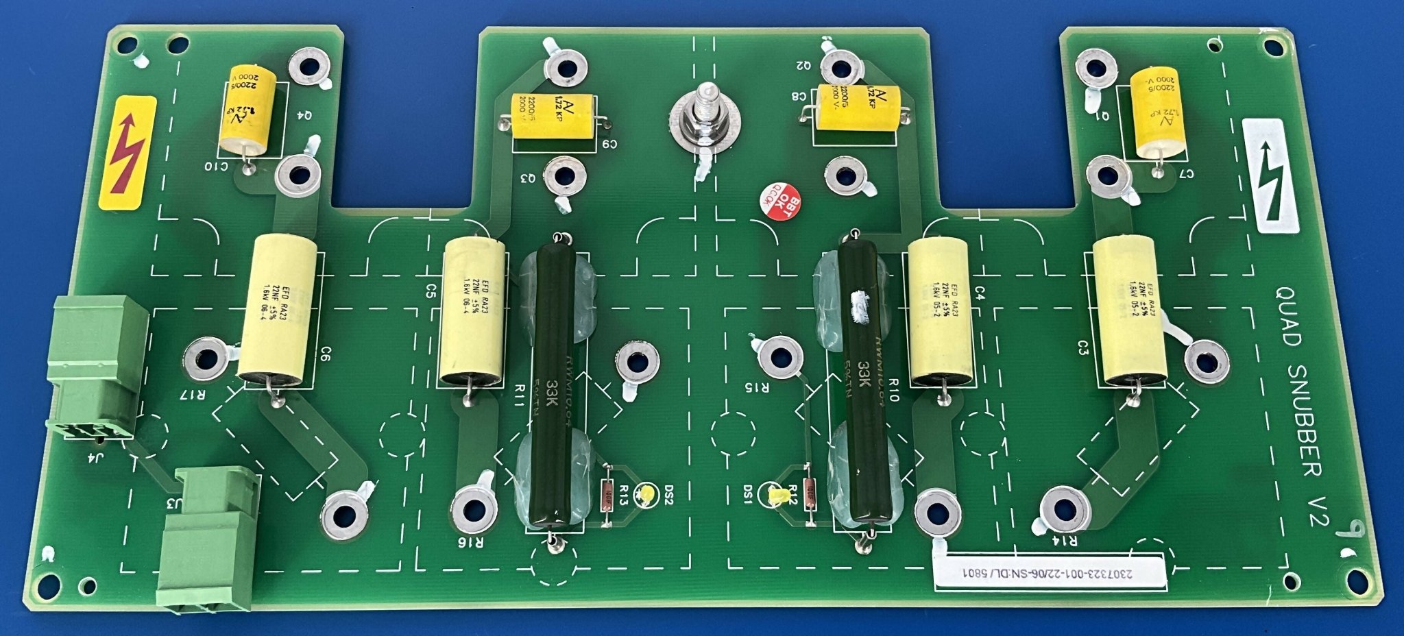 QUAD SNUBBER V2 BOARD (2307323-001-22/06 GE