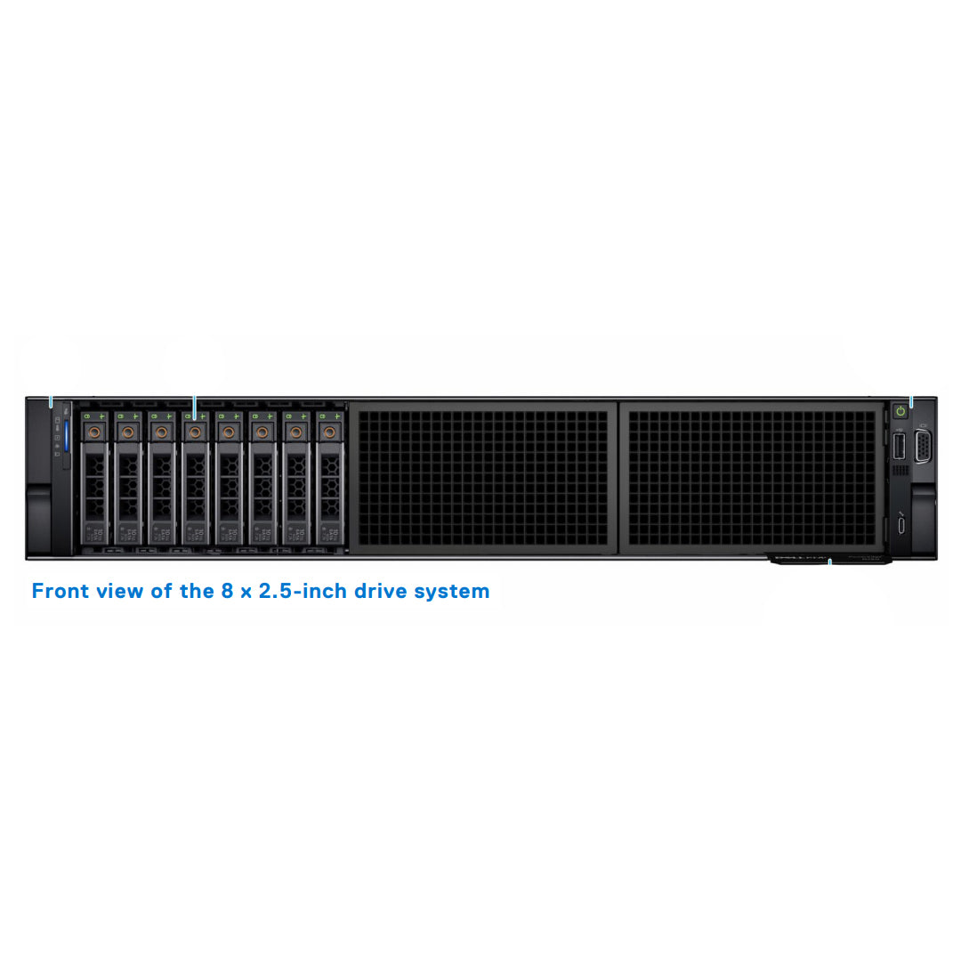 K1XNK - 8x 2.5" (SAS/SATA/NVMe) Chassis | Refurbished Dell PowerEdge R750