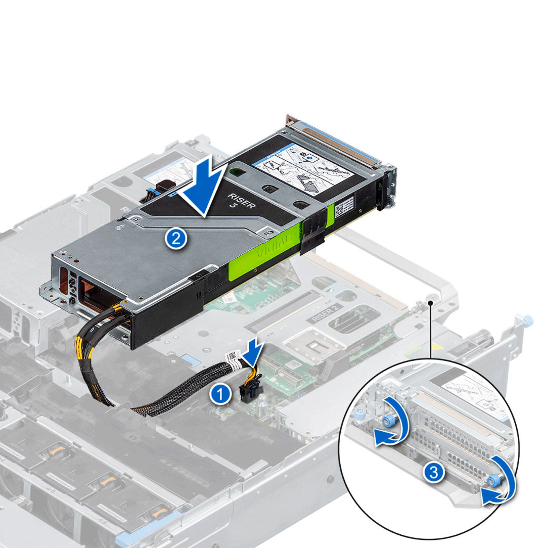 VTC3V — R3A FH Fl Riser Assembly | Dell PowerEdge R7525