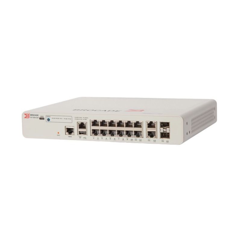 ICX7150-C12P-2X1G, Ruckus ICX7150 Switch, 12x PoE+ 1G/2x 1G RJ45/124W PoE
