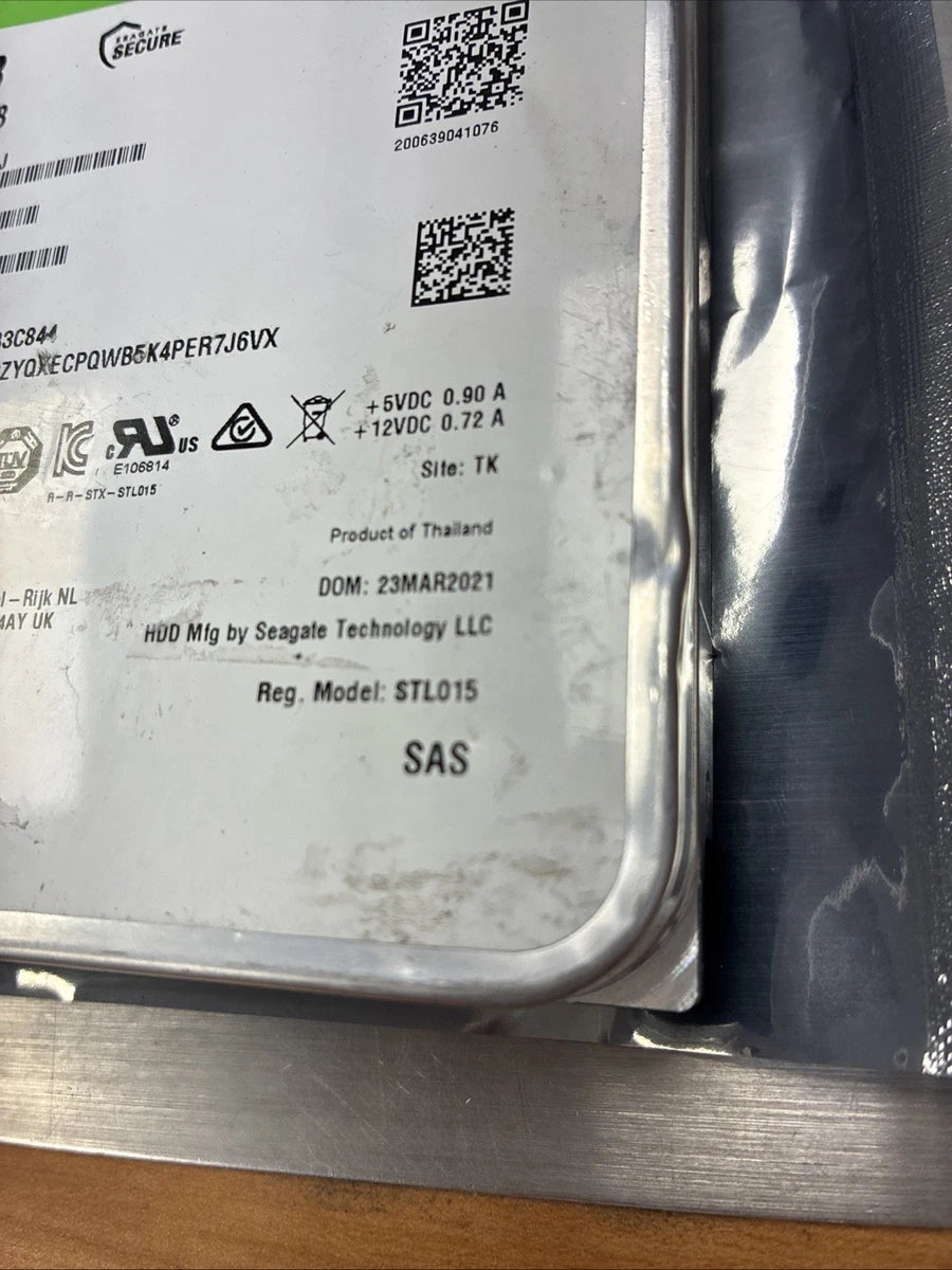 Seagate Exos X18 18TB SAS 12Gb/s 3.5" Enterprise HDD ST18000NM004J