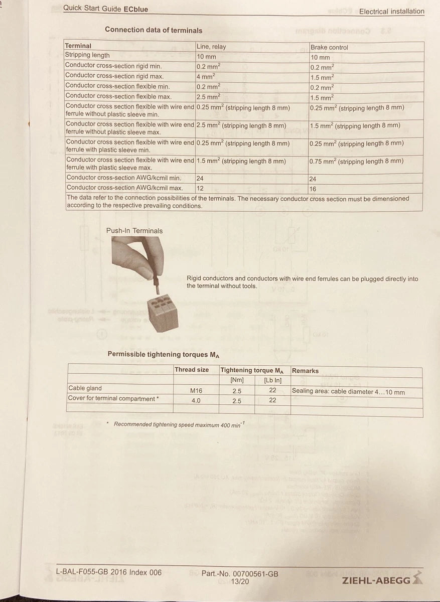 4 Units Ziehl-Abegg RH35V-6IK.BD.VR EC 110V VAC, Centrifugal Fan, Germany|256629939097