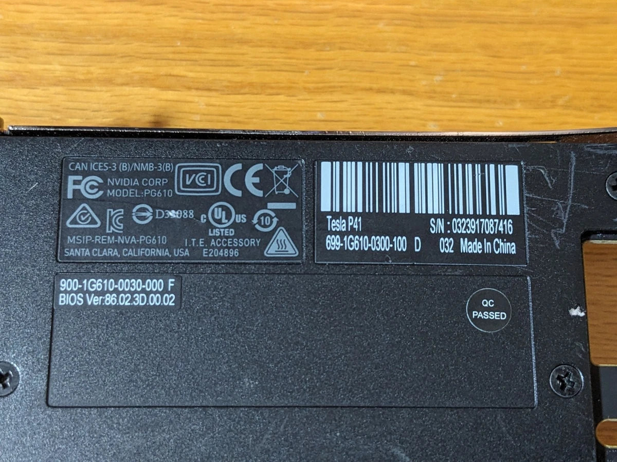 NVIDIA Tesla P41 24GB GDDR5 Graphics Card GPU Accelerator Card Passive Cooler|236211770652