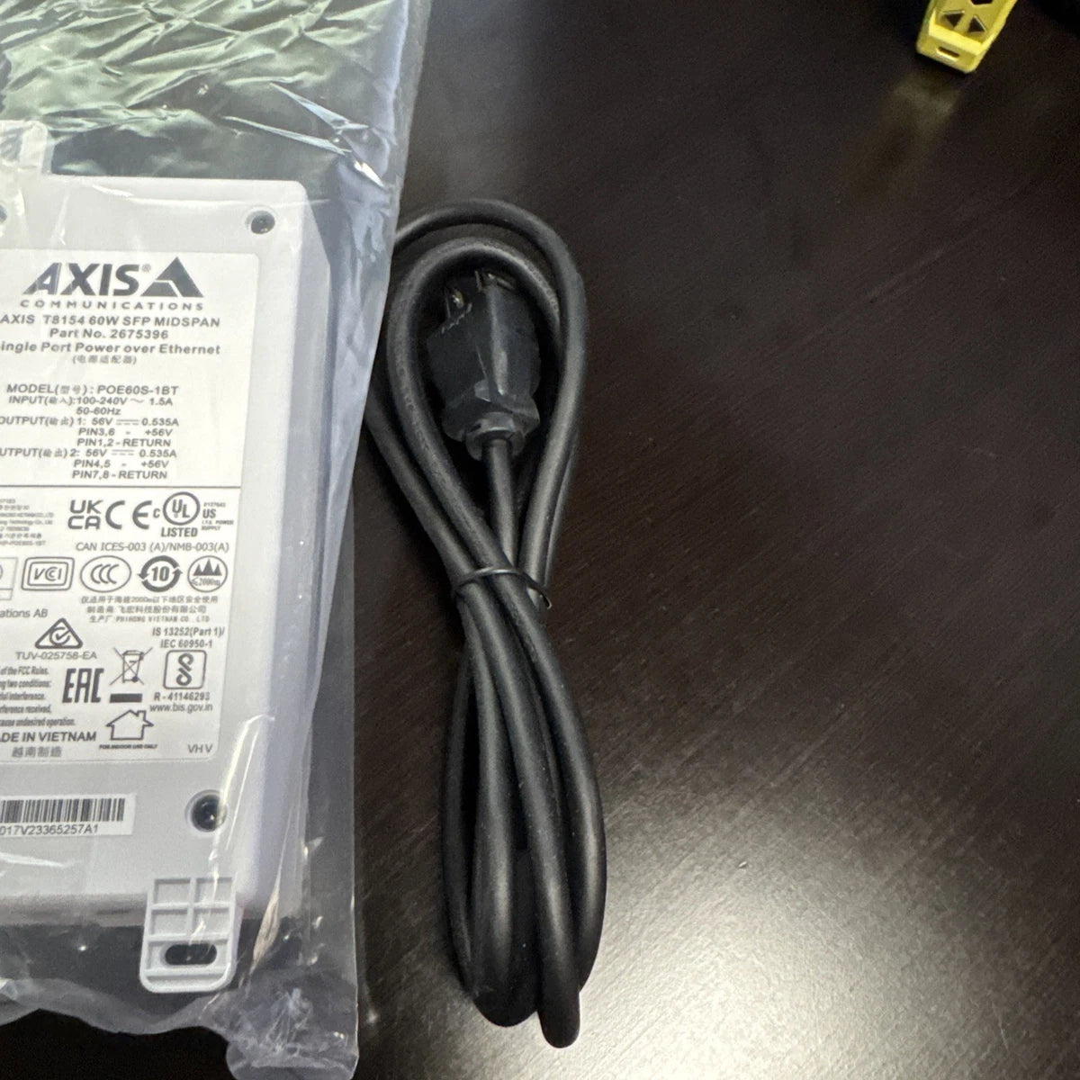 AXIS COMMUNICATION, 5901-001-01, T8154 60W SFP MIDSPAN, POE60S-1BT 56V, Free Shi|177632759634