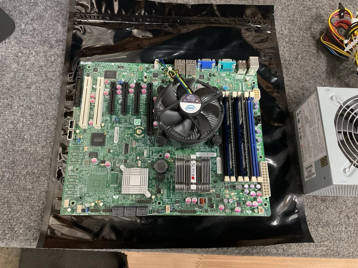 Super X8STE Mother Bord Intel core i7 W/ Power Supply PWS-502-PQ & Ram 2GB 2x