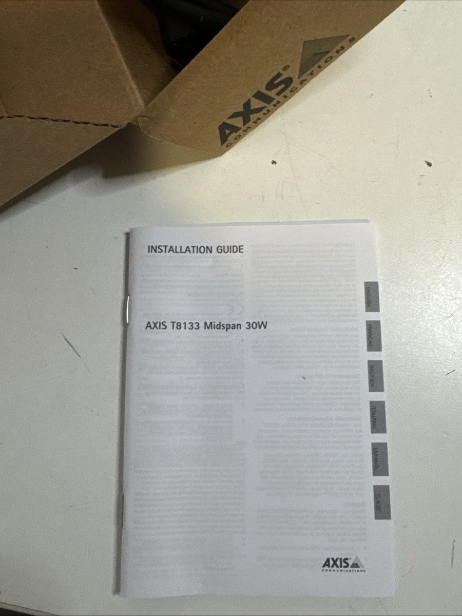 Axis T8133 30W High Power Over Ethernet Midspan (P/N:5900-294)|227065955041