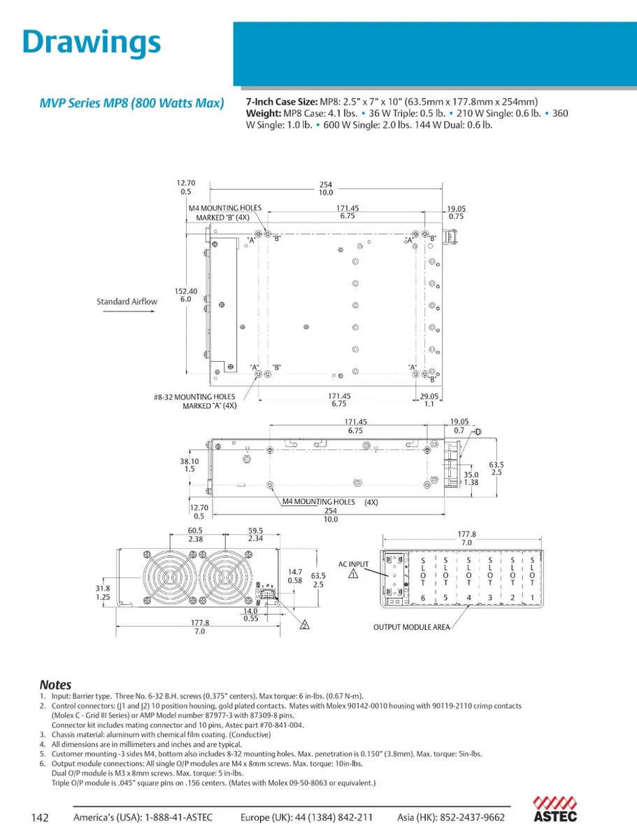 Astec Emerson MVP Series MP4-1D-1E-4LL-4NN-00 Modular Switching Power Supply|365769576845