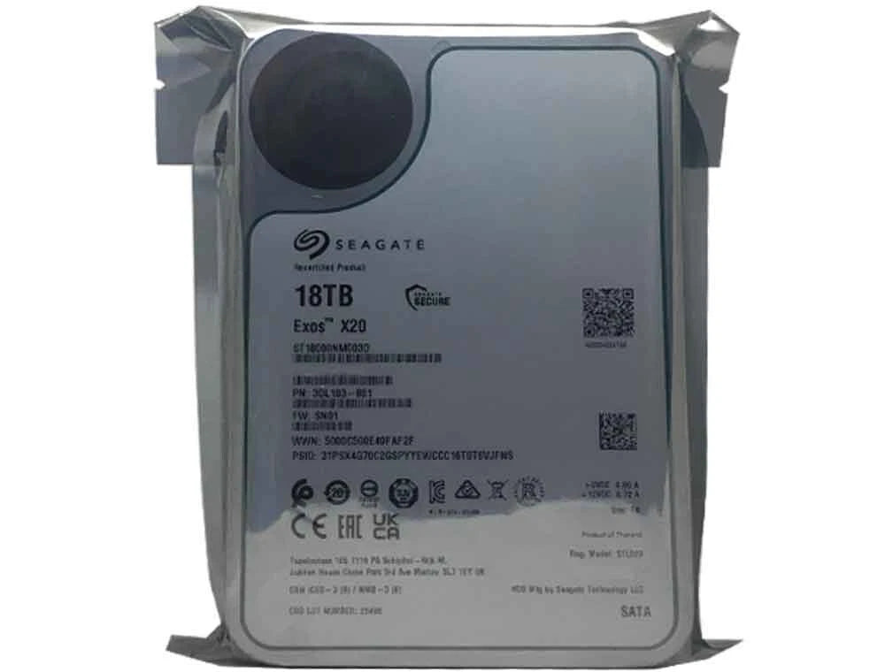 DEFECTIVE Seagate Exos X20 ST18000NM003D 18TB SATA 6Gbs 7200 35 G3D|177606471996