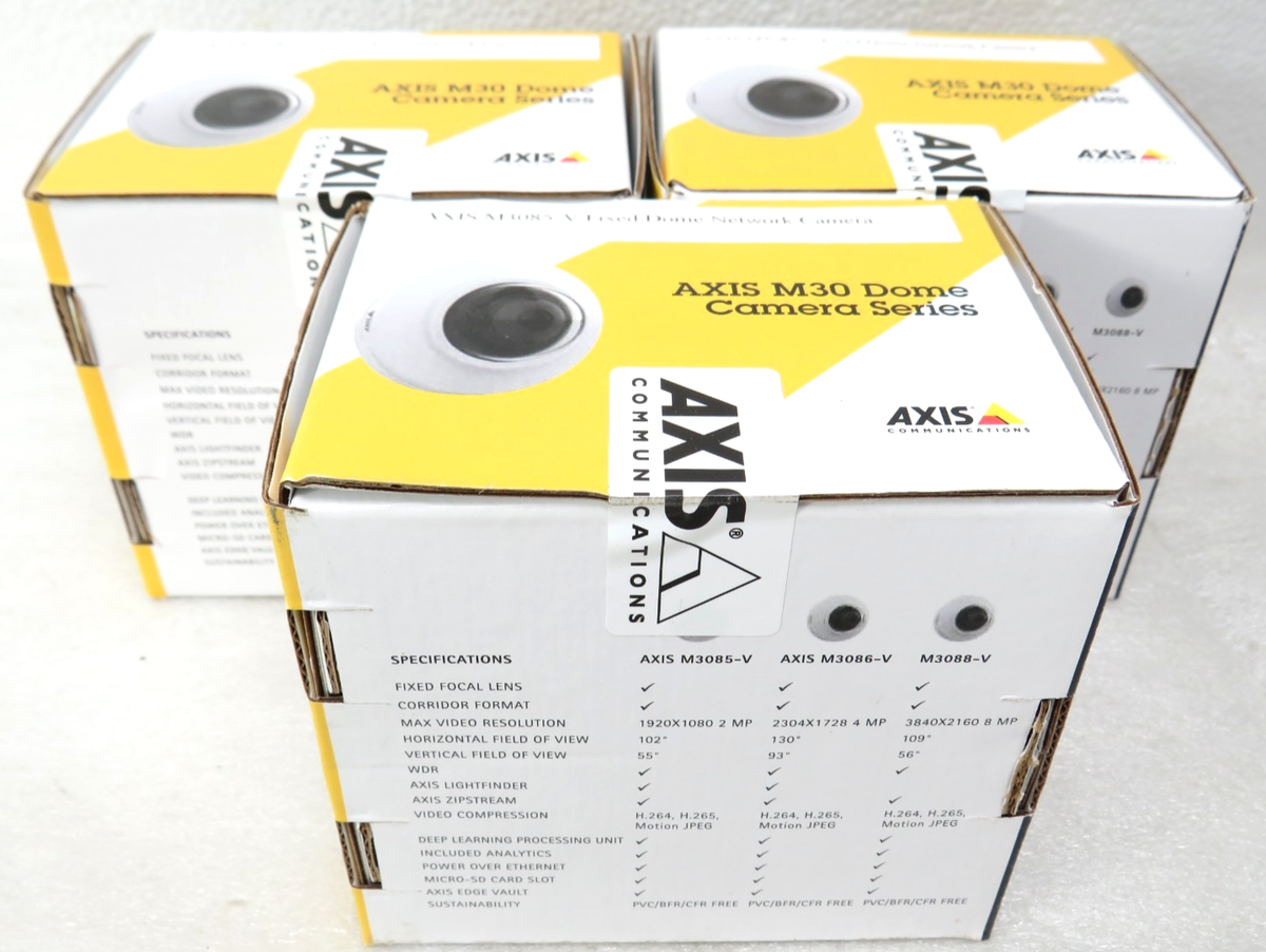 * Axis M3085-V 2MP Dome Camera With WDR 02373-001 (FACTORY SEALED) [CTOKT]|157521727721