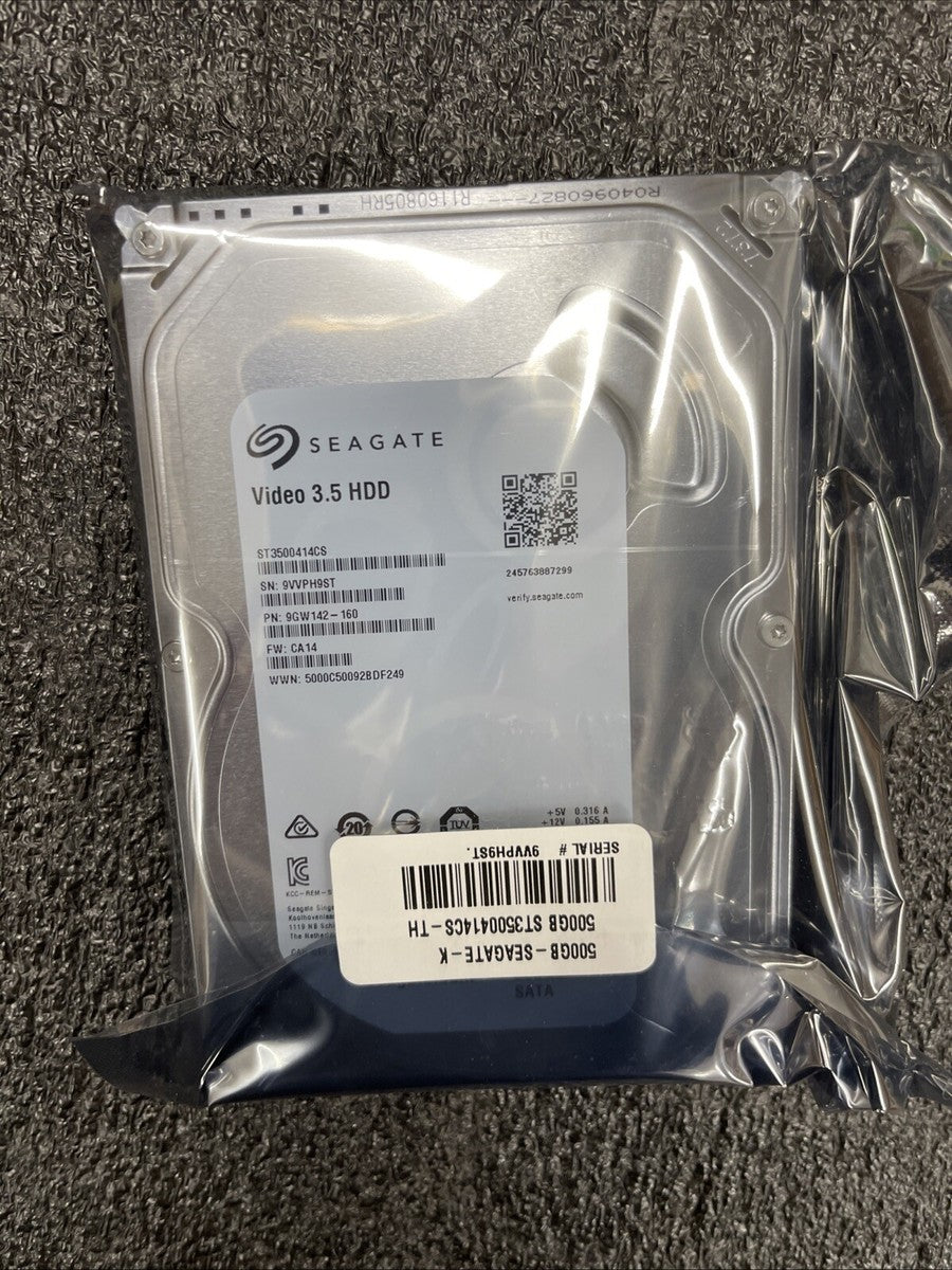 20 New Sealed Seagate ST3500414CS Video 3.5 SATA HDD Hard Drives