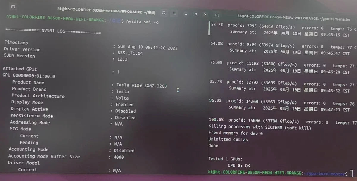 NVIDIA Tesla V100 32GB SXM2 GPU w/ PCIe Adapter & 6+2 Pin for AI Computing|397288953696