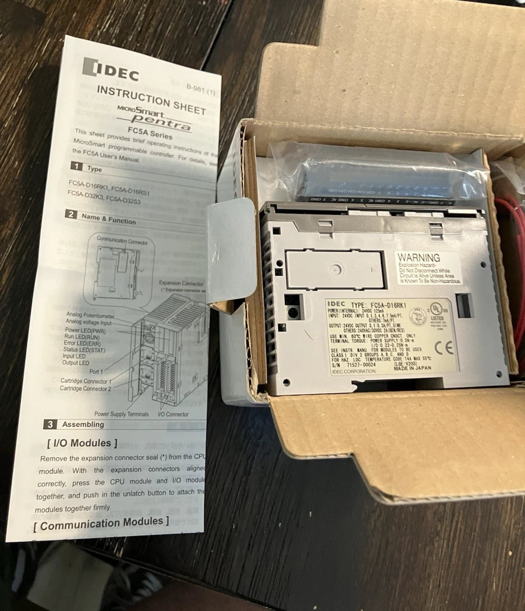 New IDEC FC5A-D16RS1 Controller module|406226597006