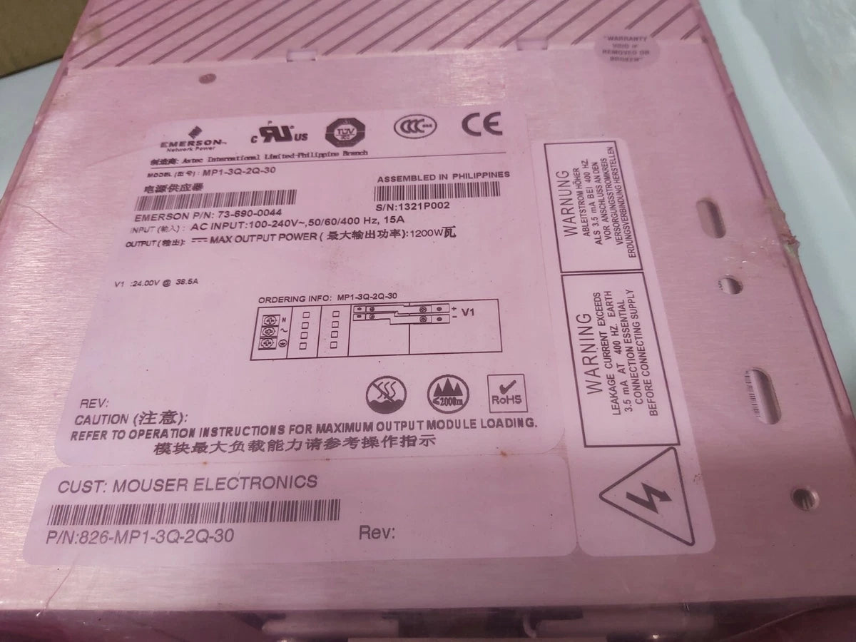 EMERSON 73-690-0044 MODEL:MP1-3Q-2Q-30 MVP SERIES POWER SUPPLY |304601464620
