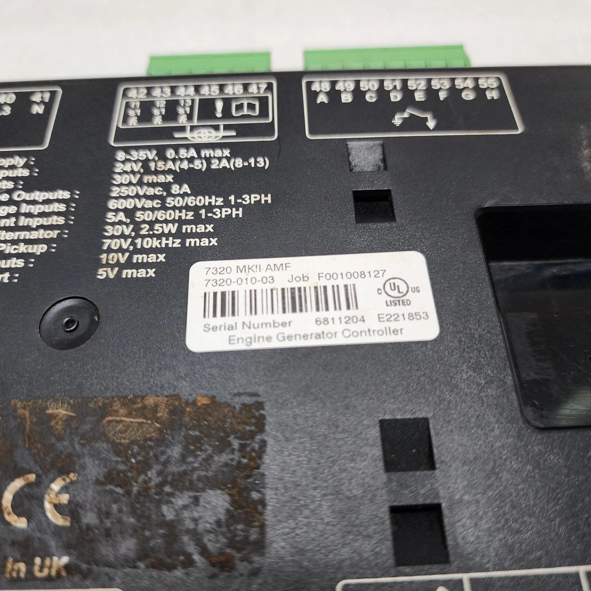 DEEP SEA ELECTRONICS DSE 7320 MKII AMF CONTROLLER FOR GENERATOR MAINS FAILURE CO
