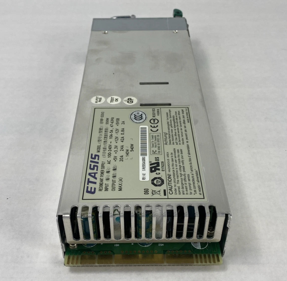 ETASIS Model EFRP-553V3 550W Redundant Power Supply|177352157195