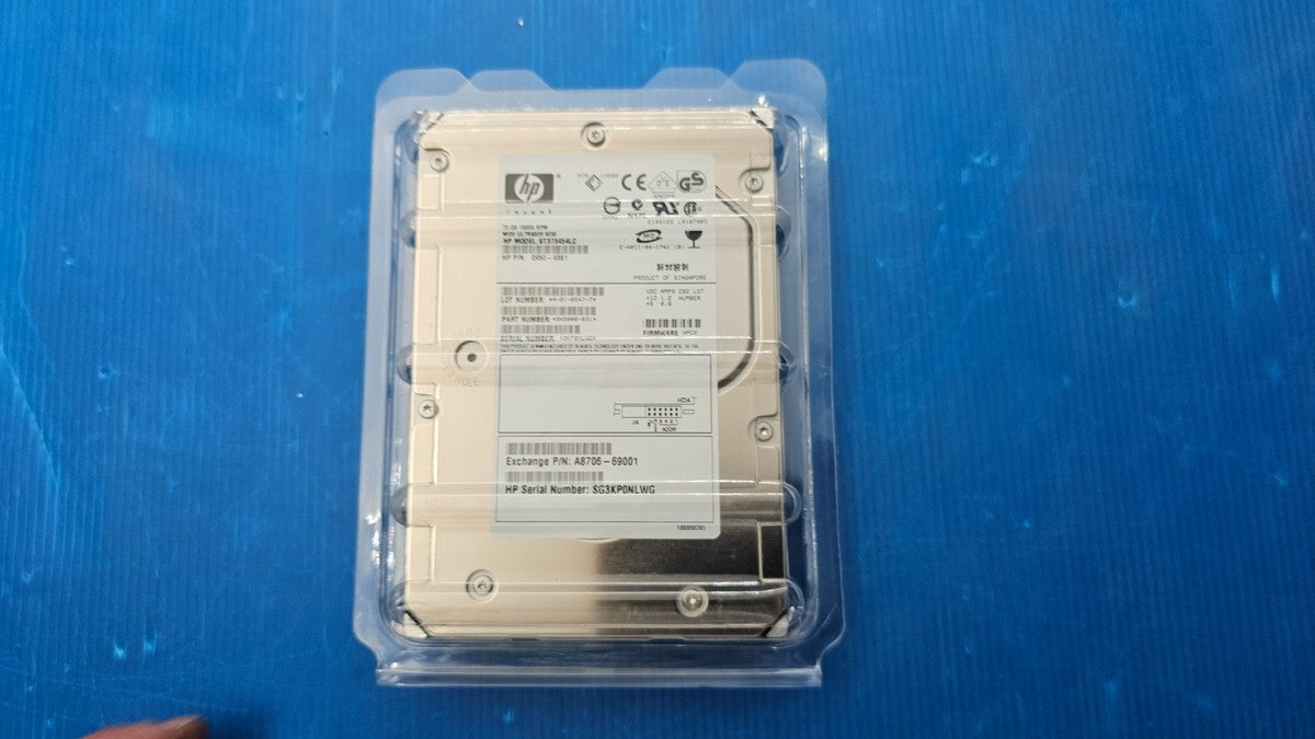 HP 0950-4381 73GB 15K 3.5" SCSI HDD – Enterprise Ultra320 Hard Drive|257329814003