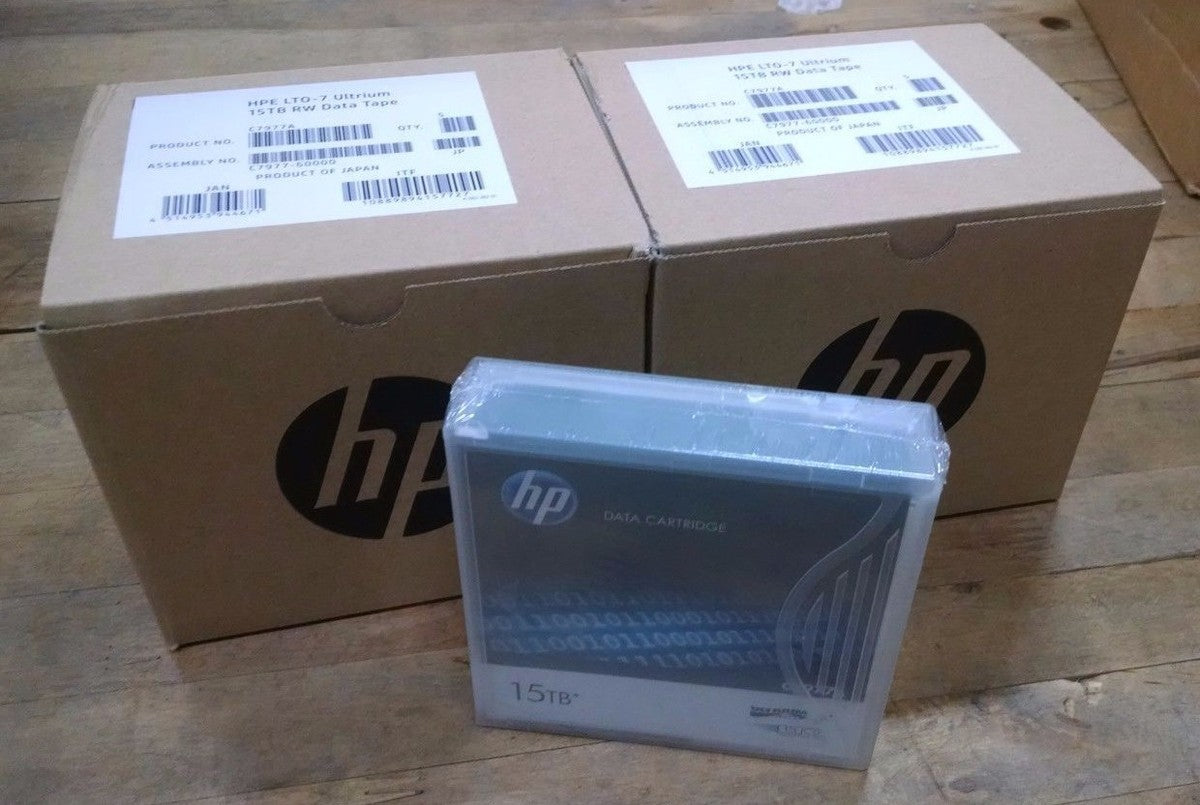 BRAND NEW (10 PACK HP C7977A BACKUP TAPE CARTRIDGES LTO ULTRIUM 7 ORIGINAL SEAL