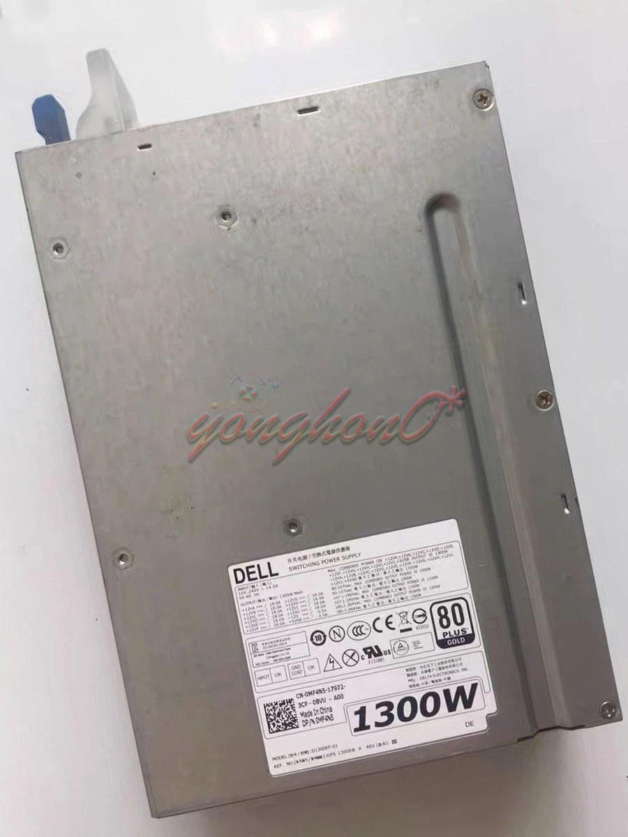 1PC DELL T7610 T7600 workstation 1300W power supply D1300EF-01 0MF4N5 Used
