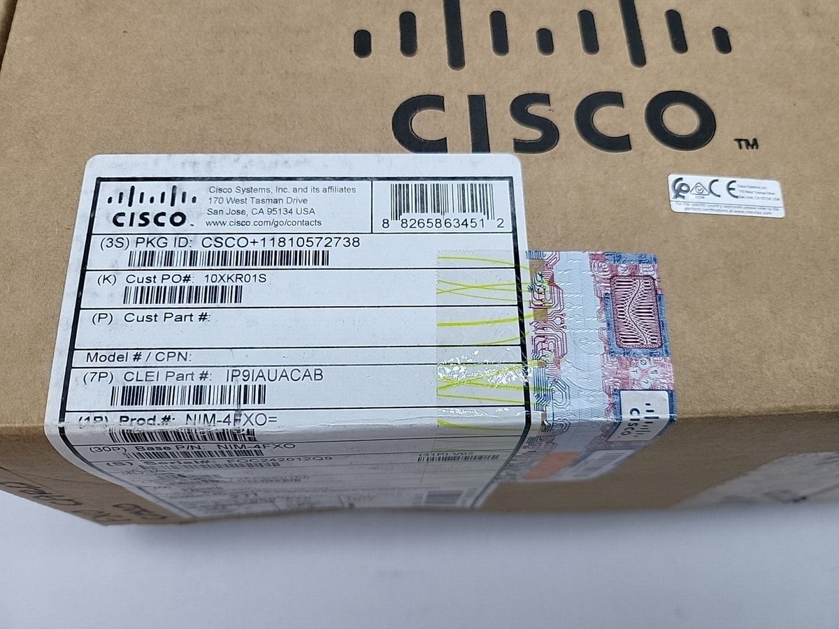 CISCO NIM-4FXO 4-Port Network Interface Module NEW OPEN BOX SEE PHOTOS FREE SHIP