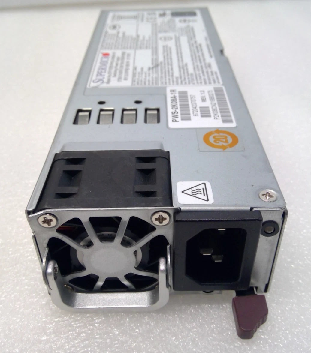 Supermicro 2000W 80+ 1U Titanium Redundant Power Supply PWS-2K08A-1R