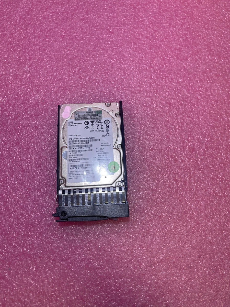 EXACT PN HP 787646-001 MSA 600GB 12G SAS 10K 2.5in ENT HDD J9F46A|267295471929