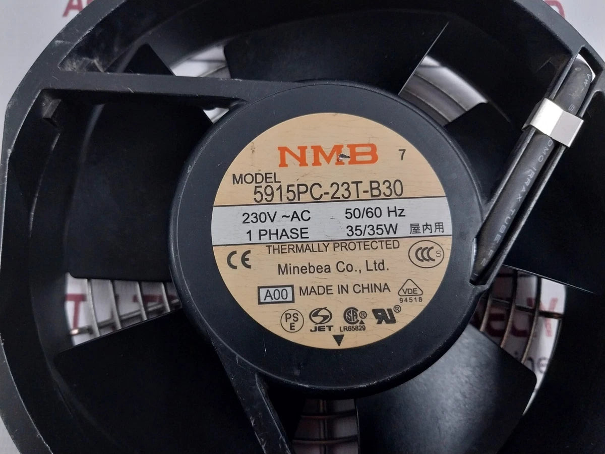NMB 5915PC-23T-B30 AC Axial Fan 230VAC 50/60HZ 3.70/5.68W 230V 2700/3200R/MIN