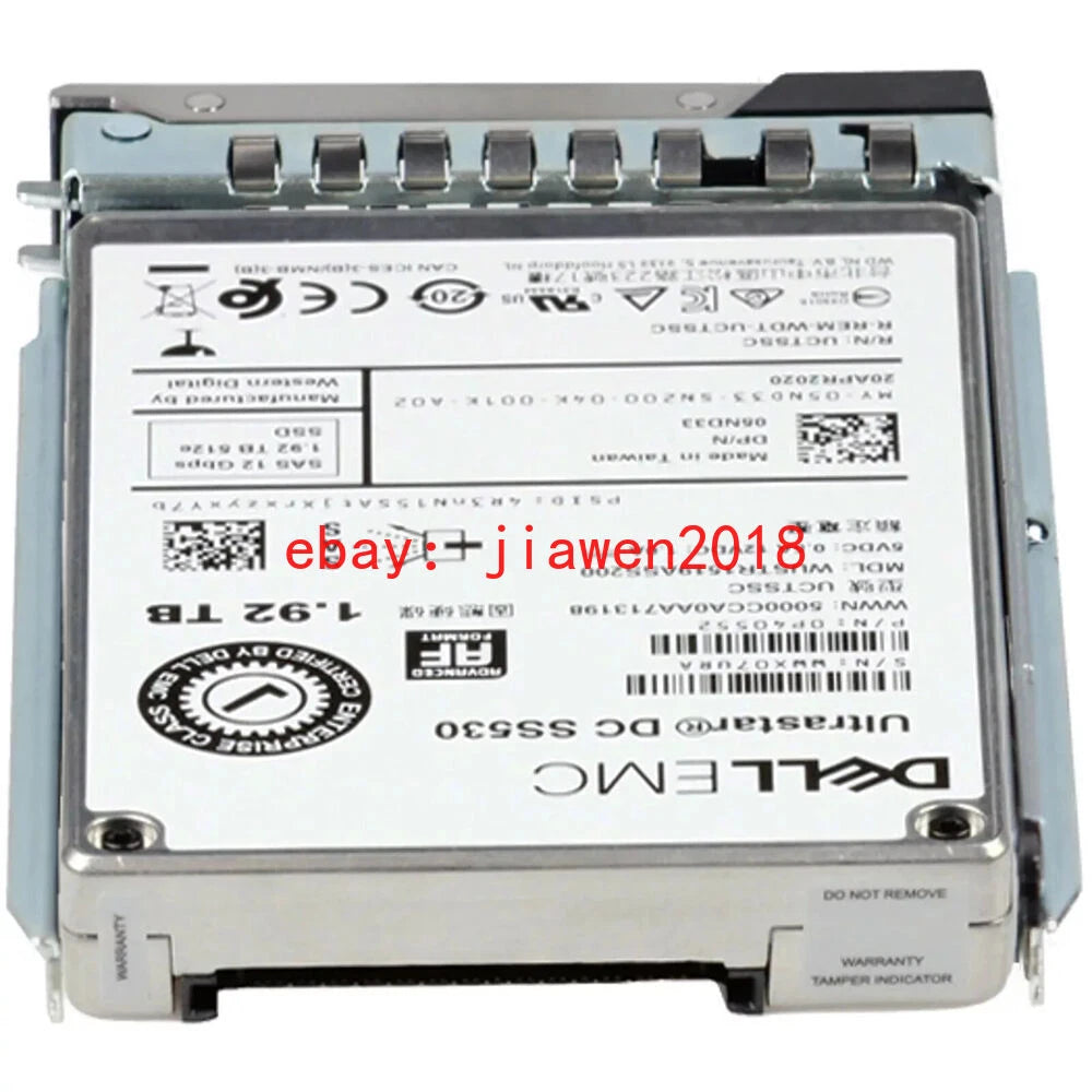 5ND33 05ND33 Dell EMC 1.92TB 2.5" SAS 12Gb/s Read-Intensive SSD 14/15/16G KIT