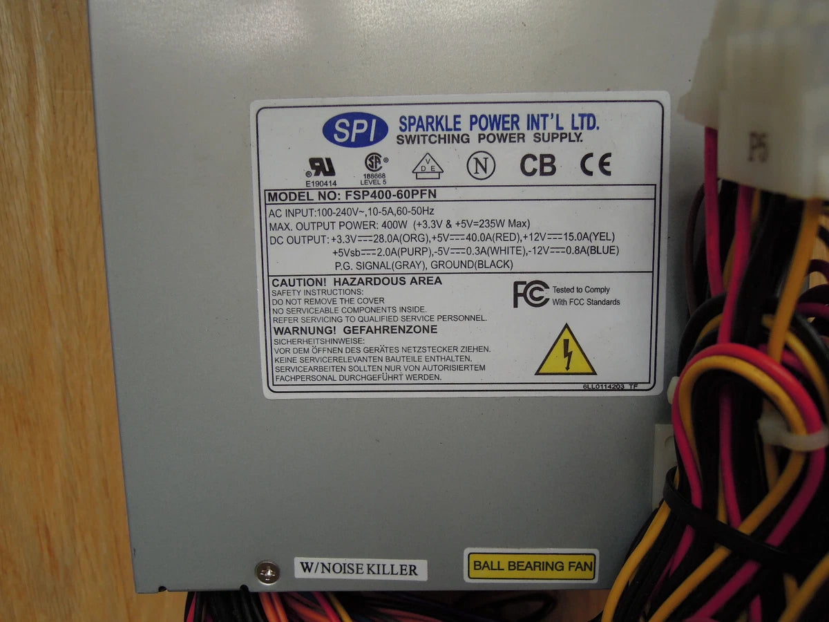 FSP Sparkle FSP400-60PFN 400W Advantech Industrial PC Power Supply|157099302671