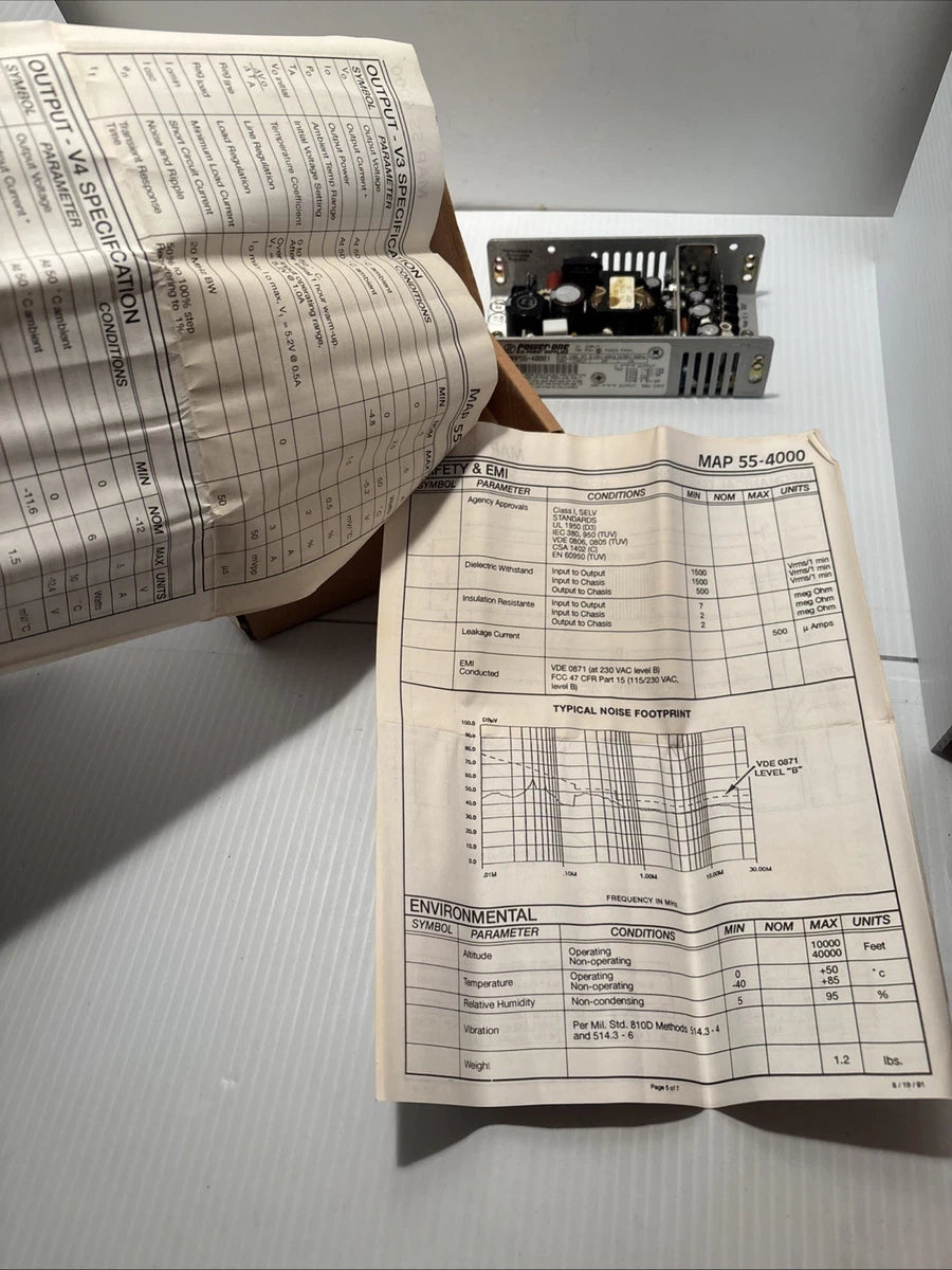 POWER-ONE MAP55-4000 D.C. POWER SUPPLY UNIT (89