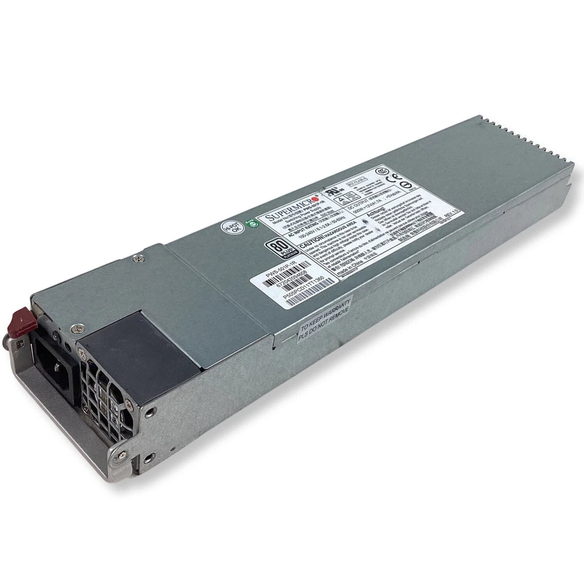 Genuine SuperMicro PWS-501P-1R 80 Plus Platinum 500W Redundant Power Supply|196198800203