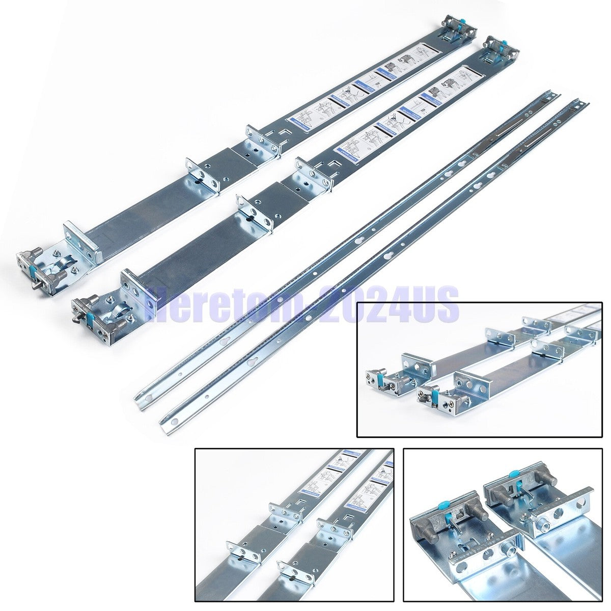Dell PowerEdge R330 R430 R740 R6415 R640 1U Static Ready Rail Rails Kit 053D7M|335580625381