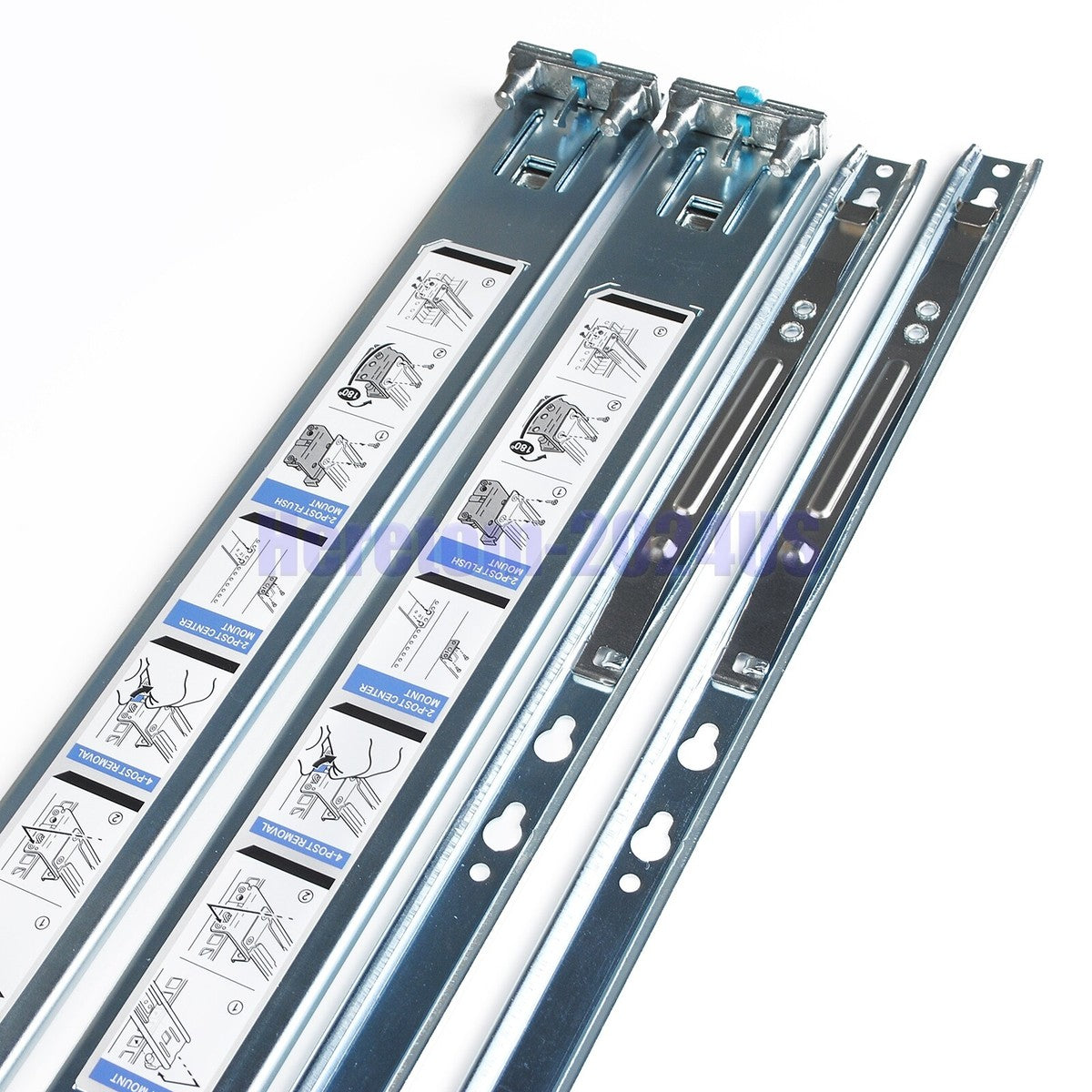 Dell PowerEdge R330 R430 R740 R6415 R640 1U Static Ready Rail Rails Kit 053D7M|335580625381